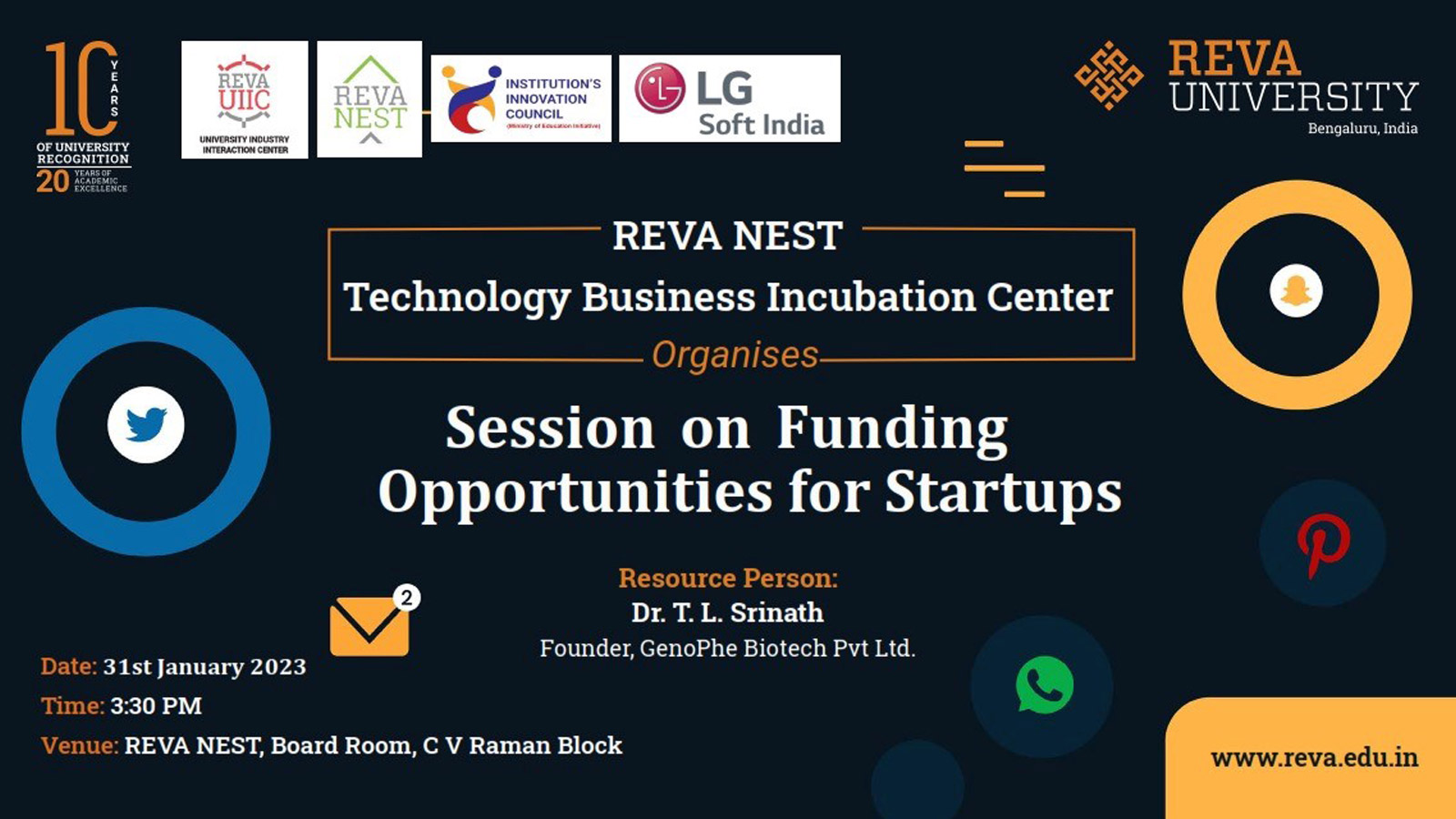 Session on Funding Opportunities for Startups