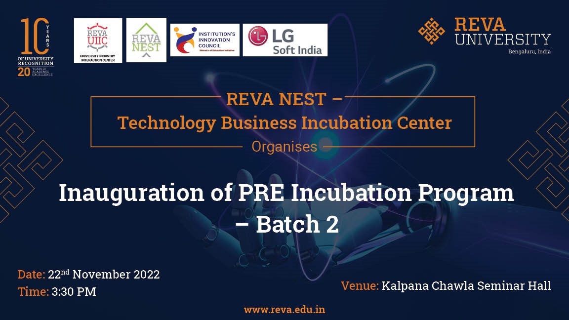 Inauguration of PRE Incubation Program - Batch 2