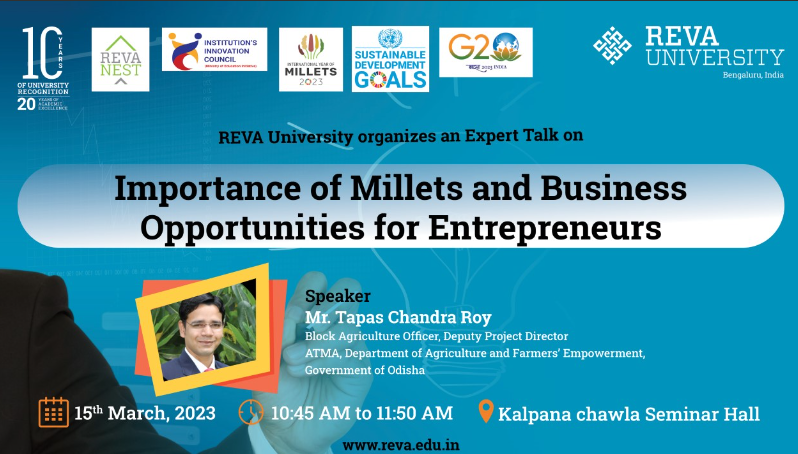 Expert Talk on Importance of Millets and Business Opportunities for Entrepreneurs