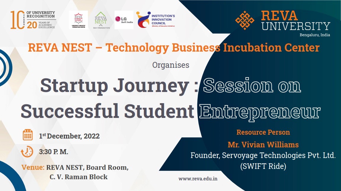 Startup Journey: Session on Successful Student Entrepreneur